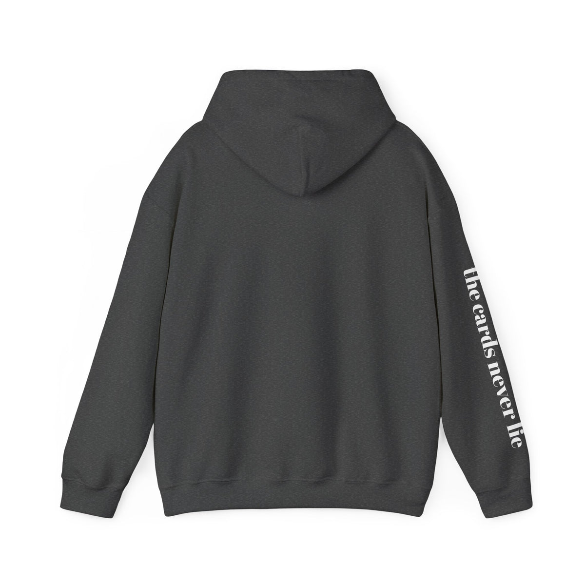 Tarot Hoodie — “The Cards Never Lie” Occult Graphic Hooded Sweatshirt