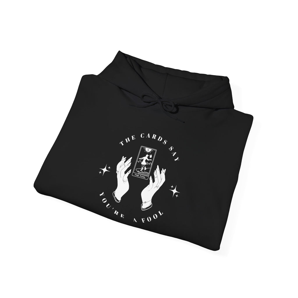 Tarot Hoodie — “The Cards Never Lie” Occult Graphic Hooded Sweatshirt