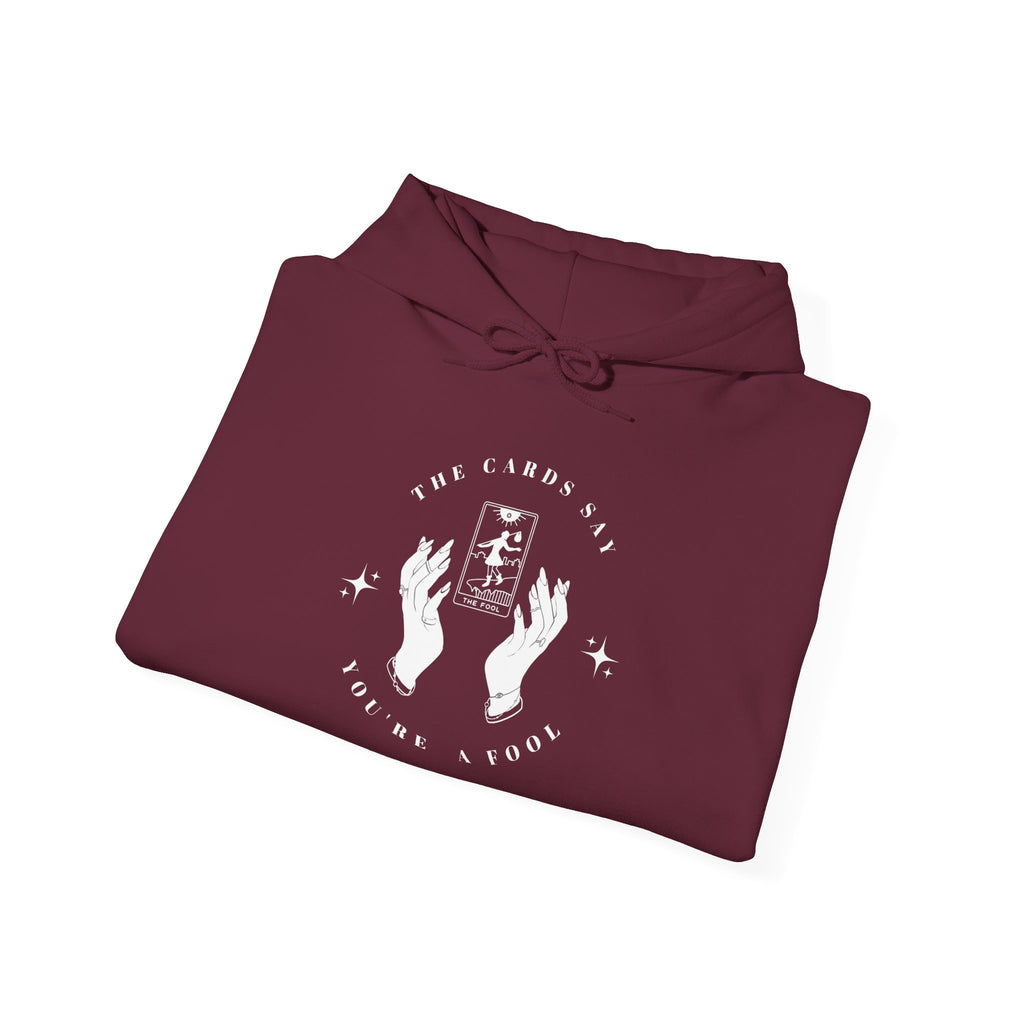 Tarot Hoodie — “The Cards Never Lie” Occult Graphic Hooded Sweatshirt