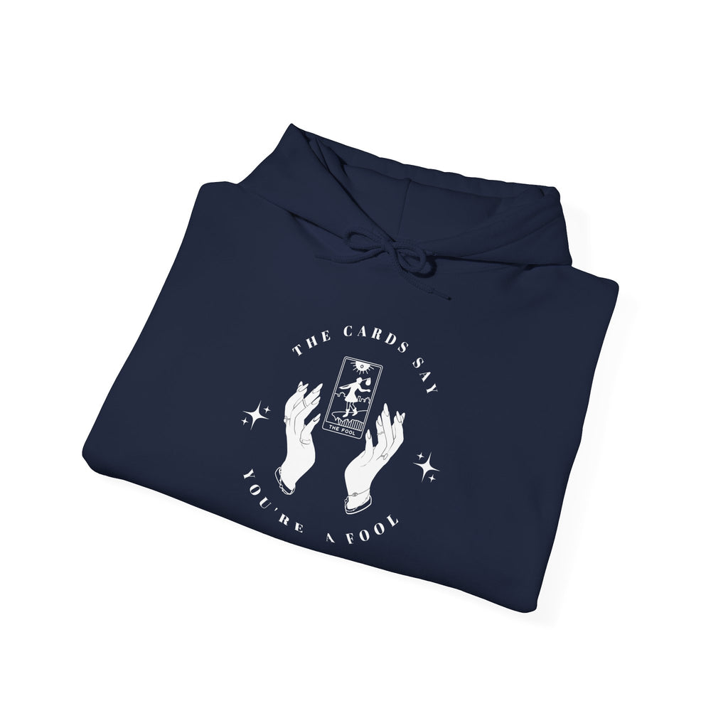 Tarot Hoodie — “The Cards Never Lie” Occult Graphic Hooded Sweatshirt