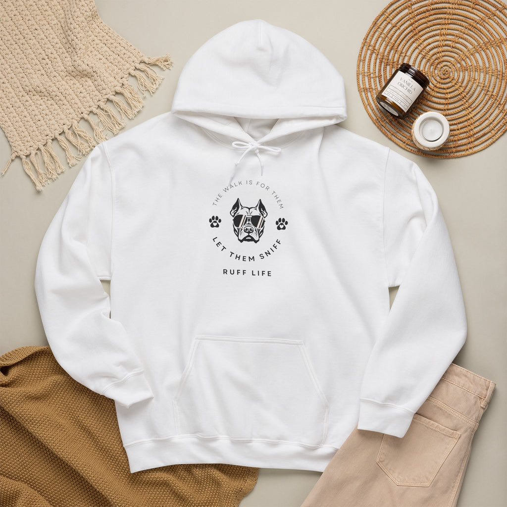 Let Them Sniff | Cool Dog Head Hoodie | Minimal Dog Face | Ruff Life Sweatshirt