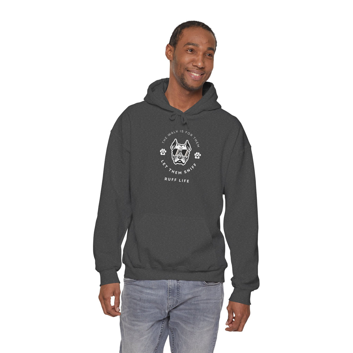 Let Them Sniff | Cool Dog Head Hoodie | Minimal Dog Face | Ruff Life Sweatshirt