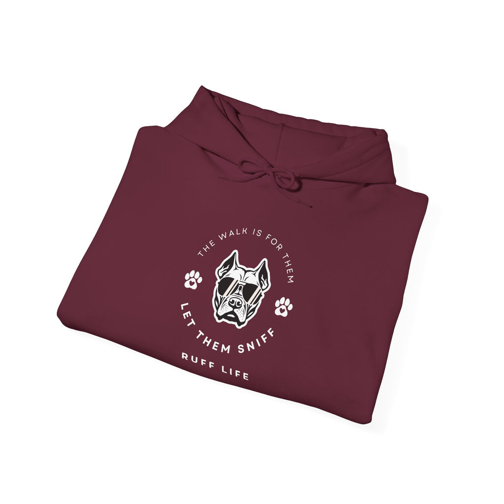 Let Them Sniff | Cool Dog Head Hoodie | Minimal Dog Face | Ruff Life Sweatshirt