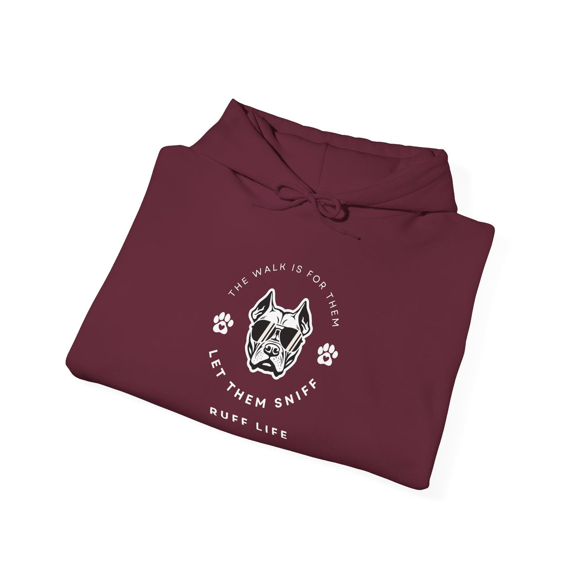 Let Them Sniff | Cool Dog Head Hoodie | Minimal Dog Face | Ruff Life Sweatshirt