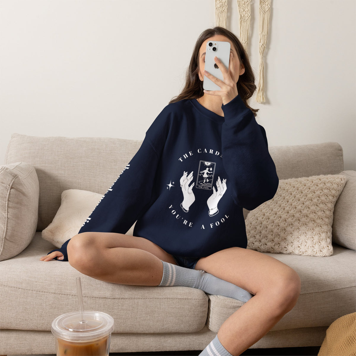 The Cards Say You're a Fool | Tarot Sweatshirt | Mystic Card Design