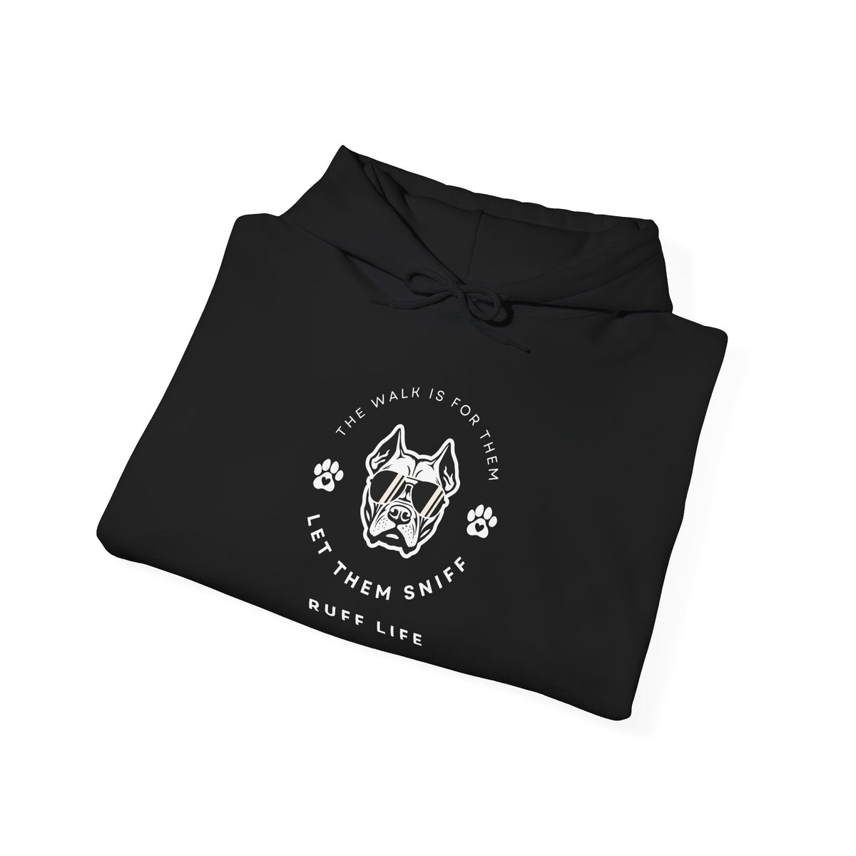 Let Them Sniff | Cool Dog Head Hoodie | Minimal Dog Face | Ruff Life Sweatshirt