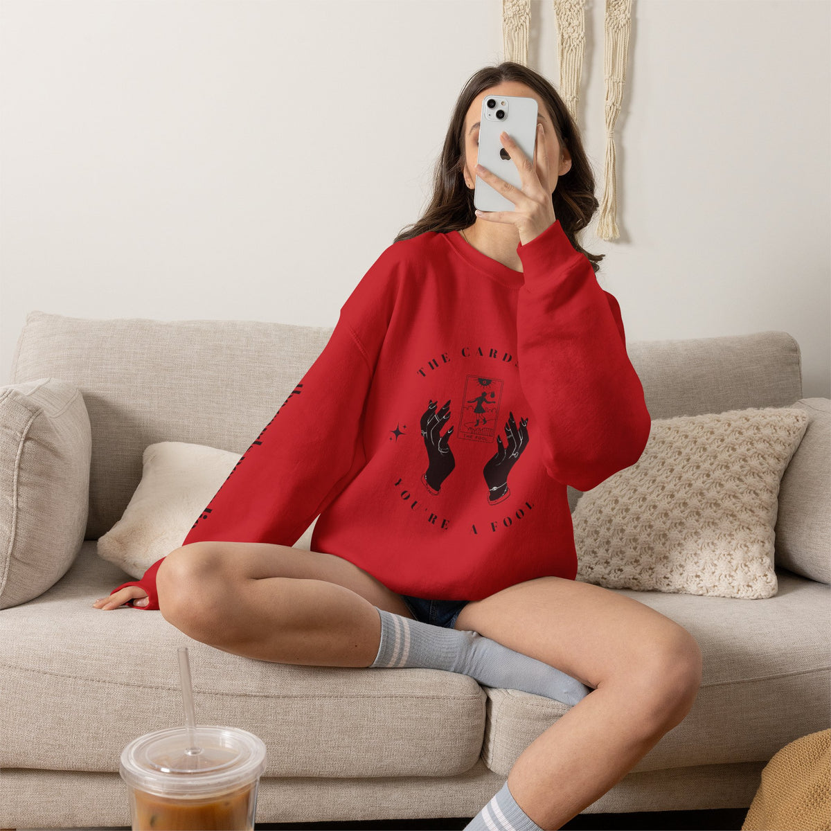 The Cards Say You're a Fool | Tarot Sweatshirt | Mystic Card Design