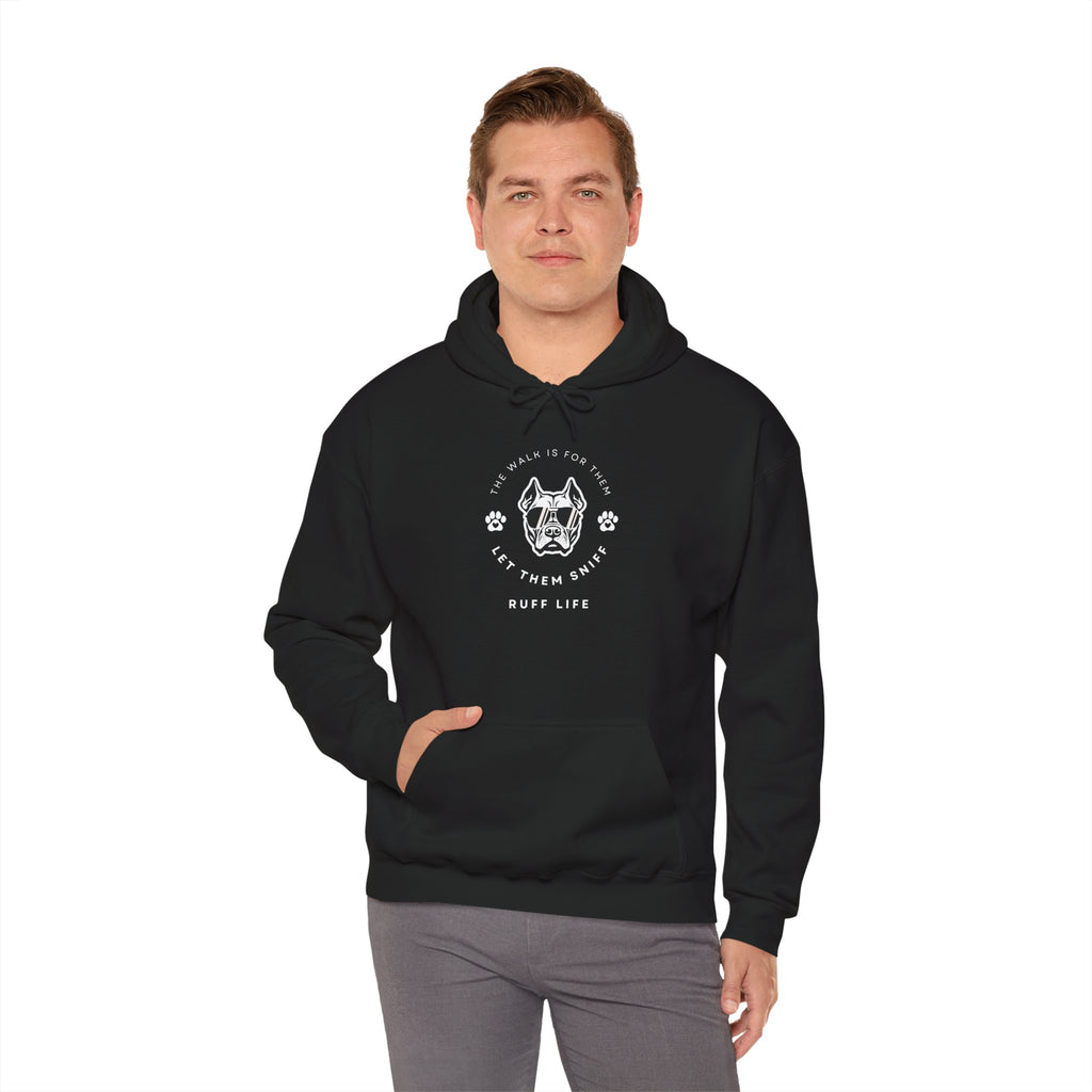 Let Them Sniff | Cool Dog Head Hoodie | Minimal Dog Face | Ruff Life Sweatshirt