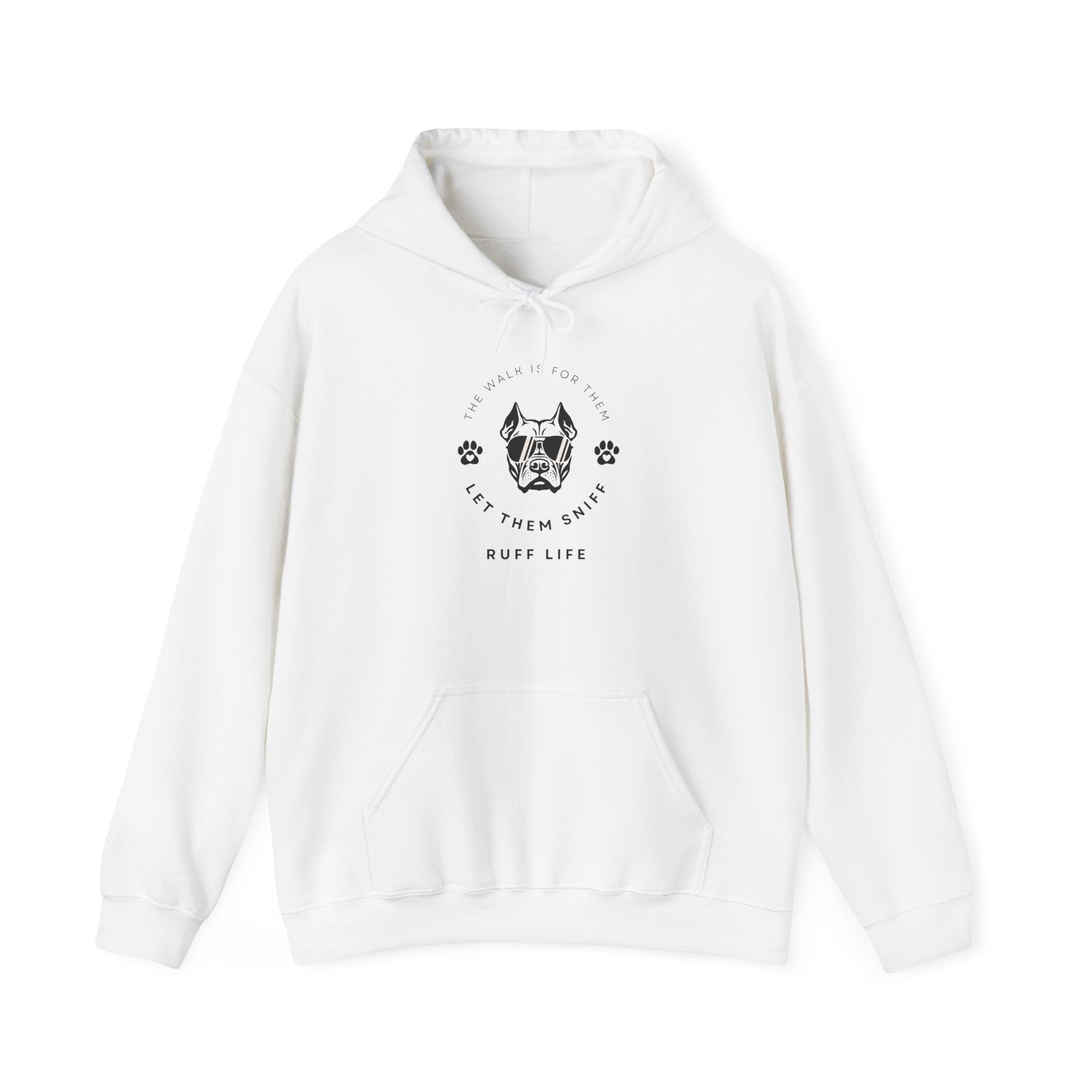 Let Them Sniff | Cool Dog Head Hoodie | Minimal Dog Face | Ruff Life Sweatshirt
