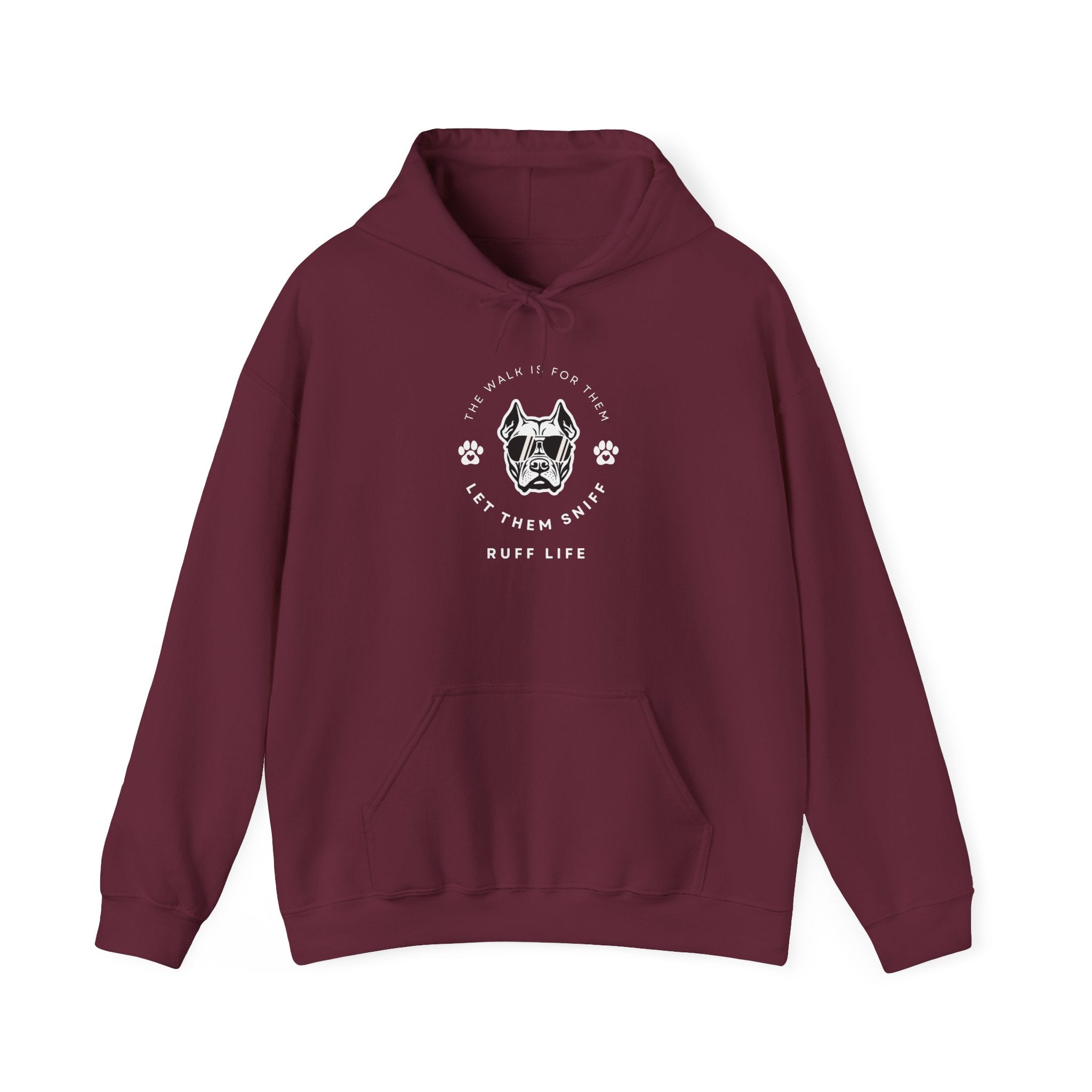 Let Them Sniff | Cool Dog Head Hoodie | Minimal Dog Face | Ruff Life Sweatshirt