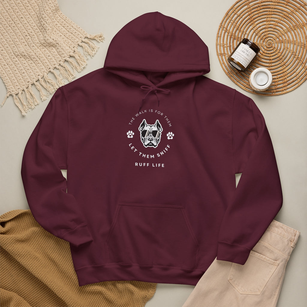 Let Them Sniff | Cool Dog Head Hoodie | Minimal Dog Face | Ruff Life Sweatshirt