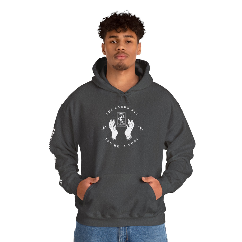 Tarot Hoodie — “The Cards Never Lie” Occult Graphic Hooded Sweatshirt