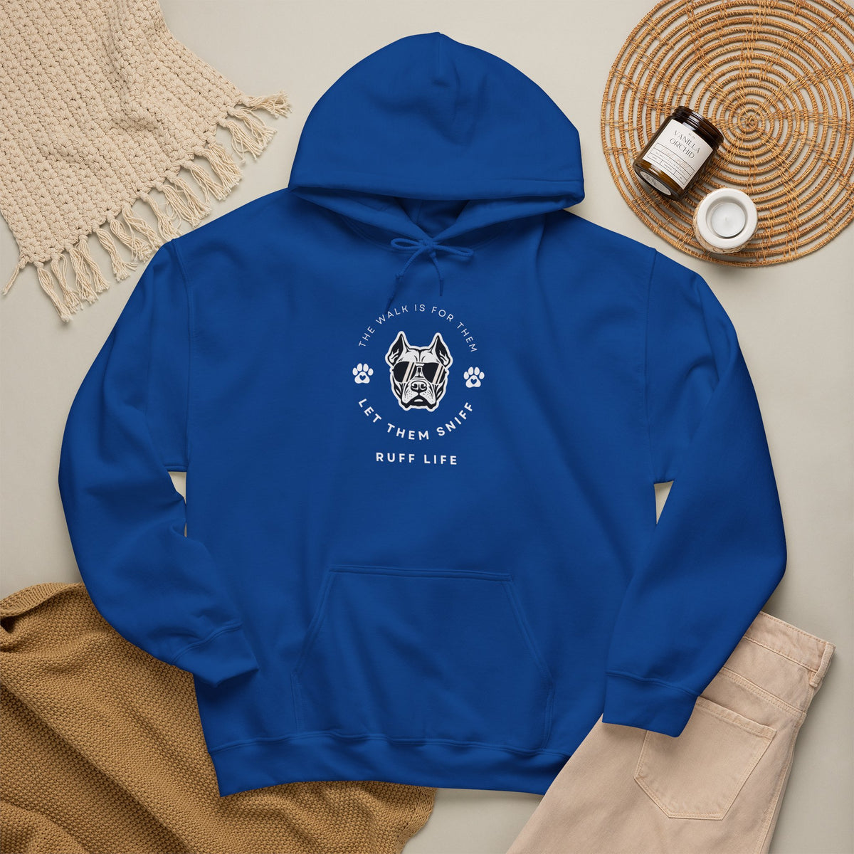 Let Them Sniff | Cool Dog Head Hoodie | Minimal Dog Face | Ruff Life Sweatshirt