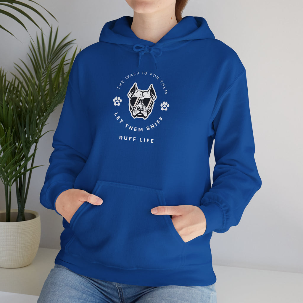 Let Them Sniff | Cool Dog Head Hoodie | Minimal Dog Face | Ruff Life Sweatshirt