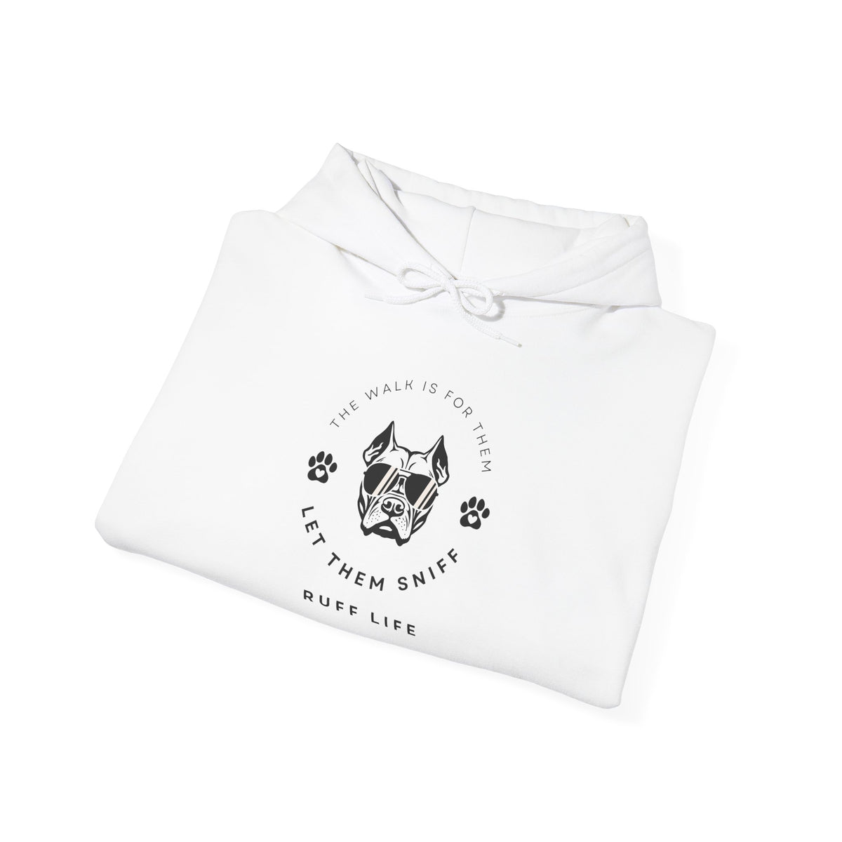Let Them Sniff | Cool Dog Head Hoodie | Minimal Dog Face | Ruff Life Sweatshirt